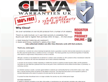 Tablet Screenshot of cleva.co.uk